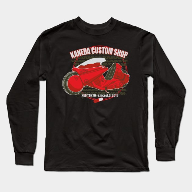 Kaneda Custom Shop Long Sleeve T-Shirt by DarkChoocoolat